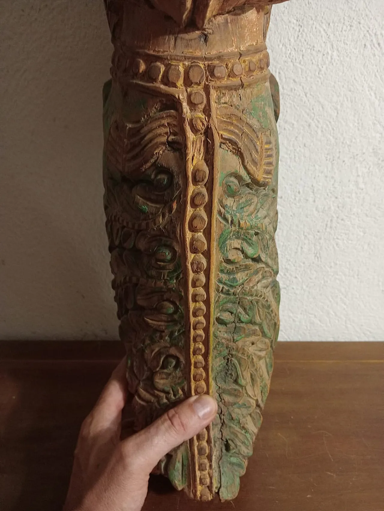 Wooden Indian deity statue, 19th century 10