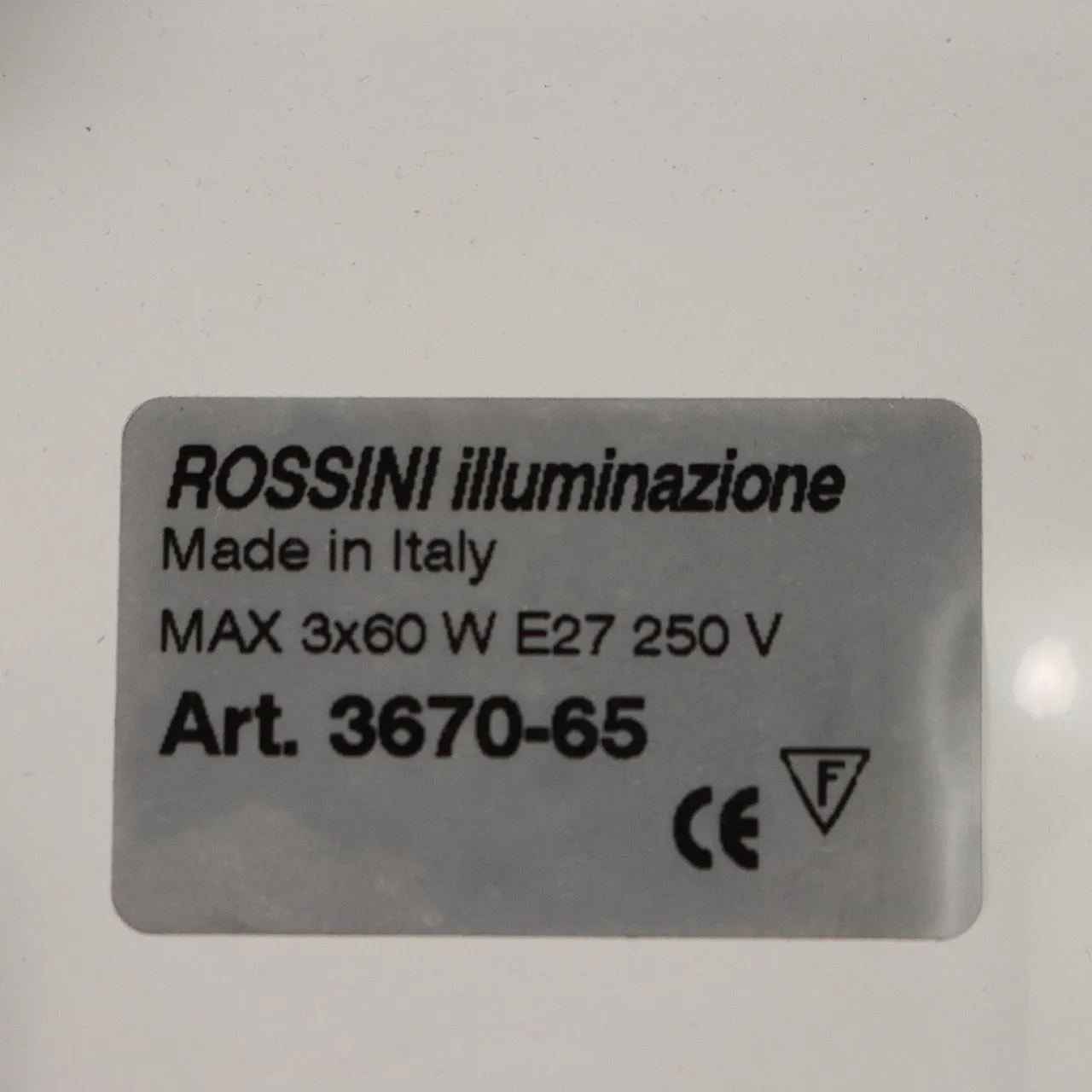 Lampada da soffitto in alluminio smaltato e vetro, fine '900 5