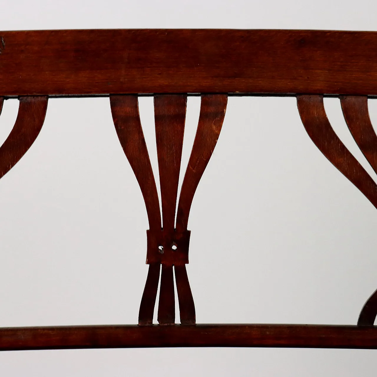 Divanetto panca Art Nouveau in stile Thonet in paglia di Vienna, '900 3