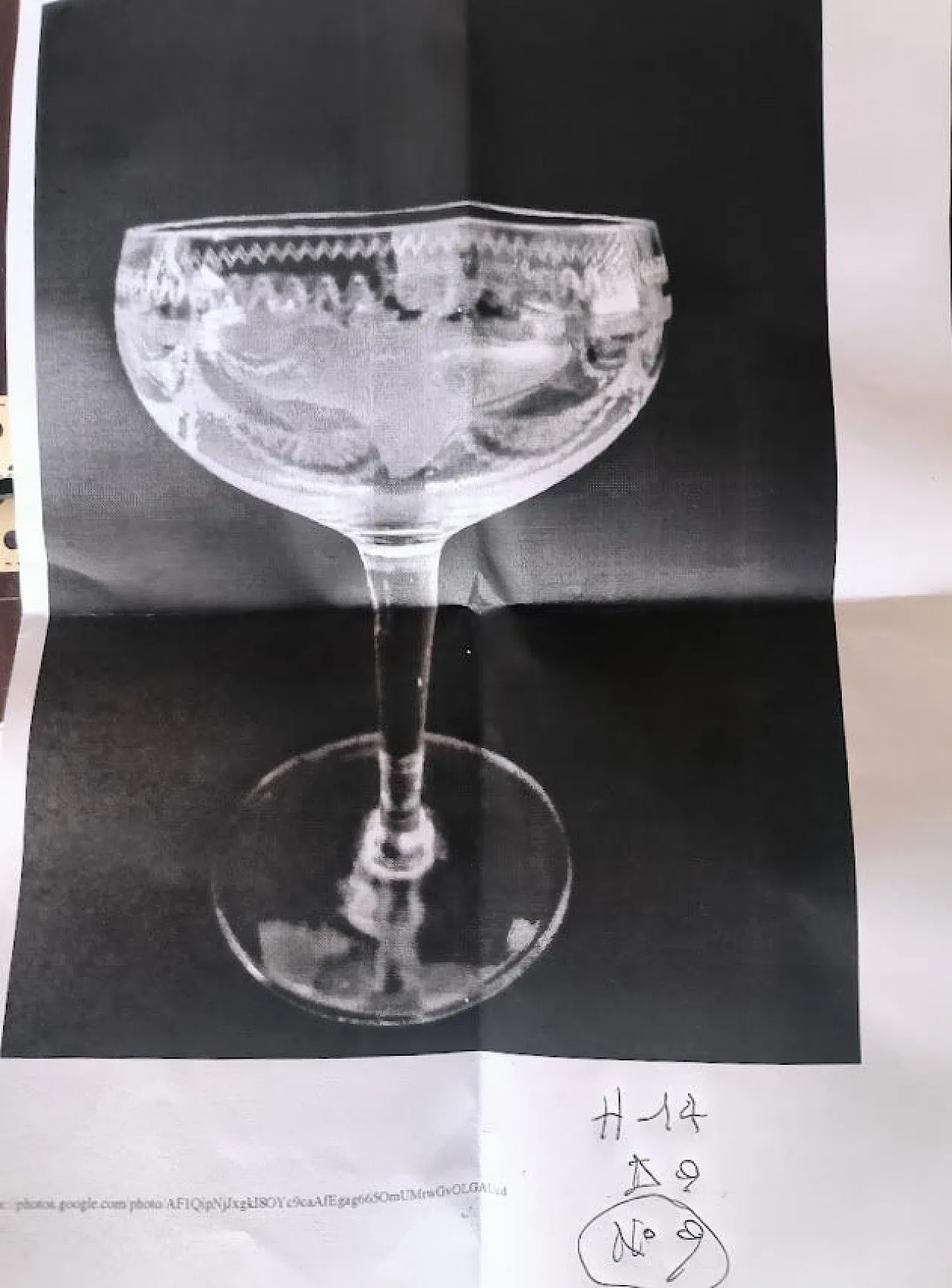 8 Bicchieri da CHAMPAGNE in cristallo, fine '800 FRANCIA 5