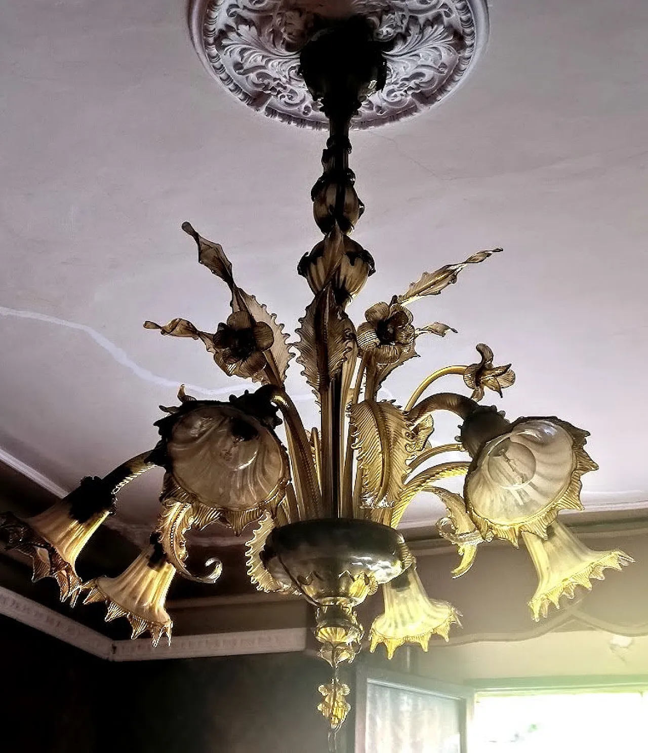 Murano glass chandelier, 1930s 1