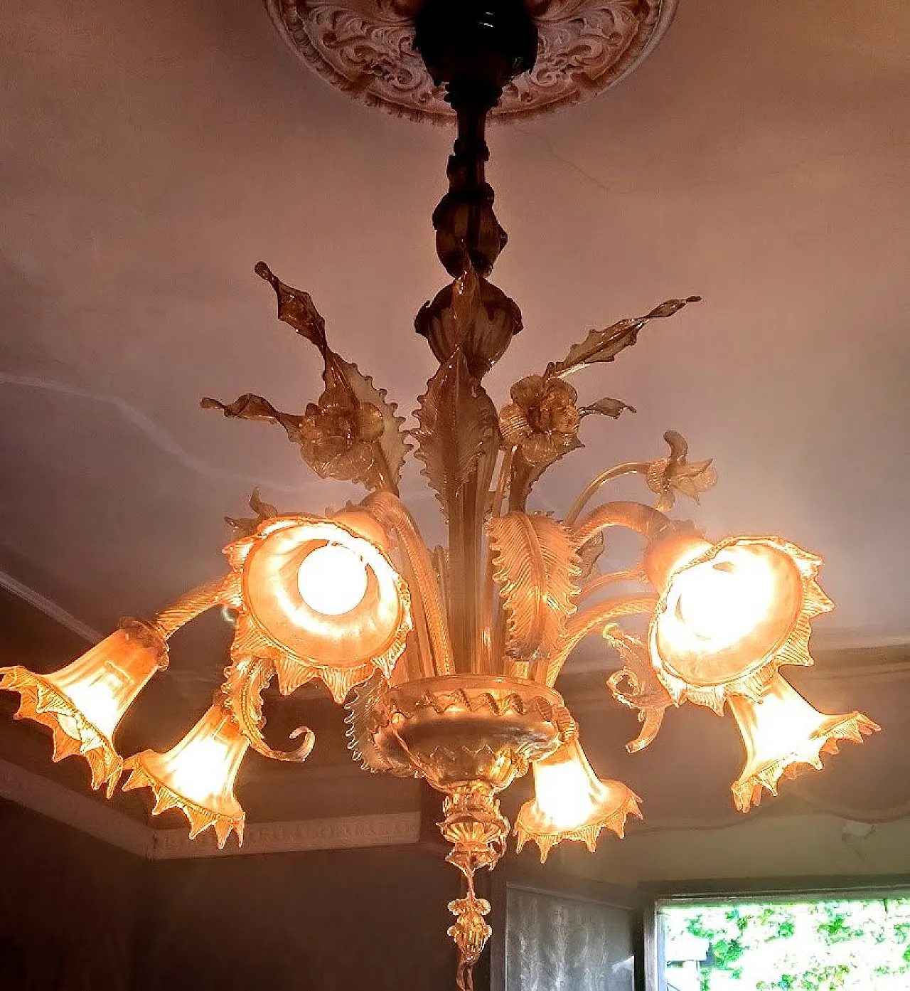 Murano glass chandelier, 1930s 2