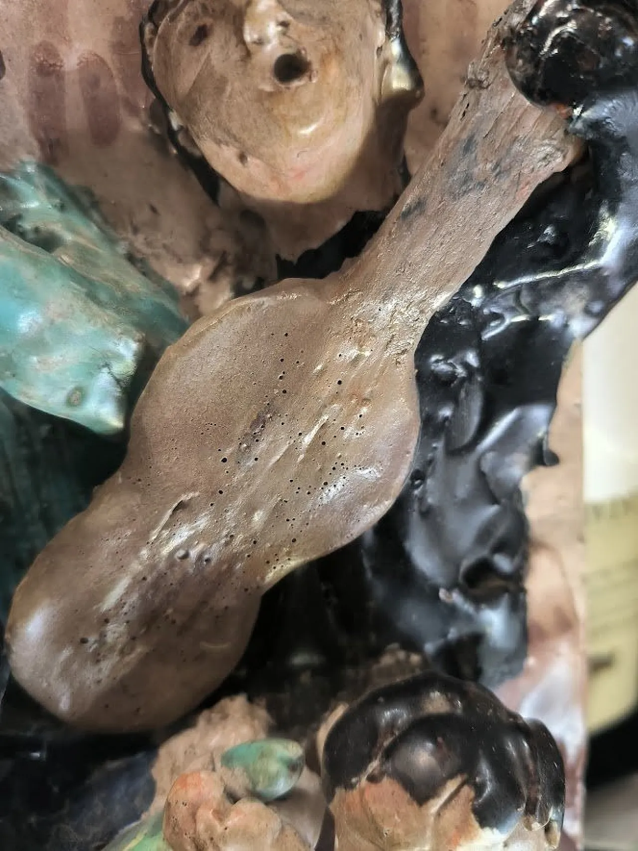 Jazz musicians, ceramic bas-relief, 1960s 6