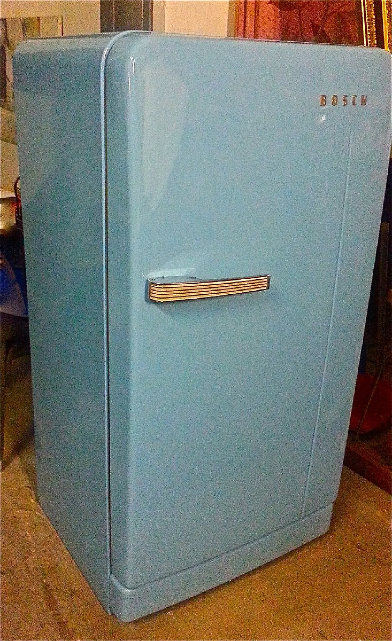 Fridge in blue and white by Bosch, 1950s 1