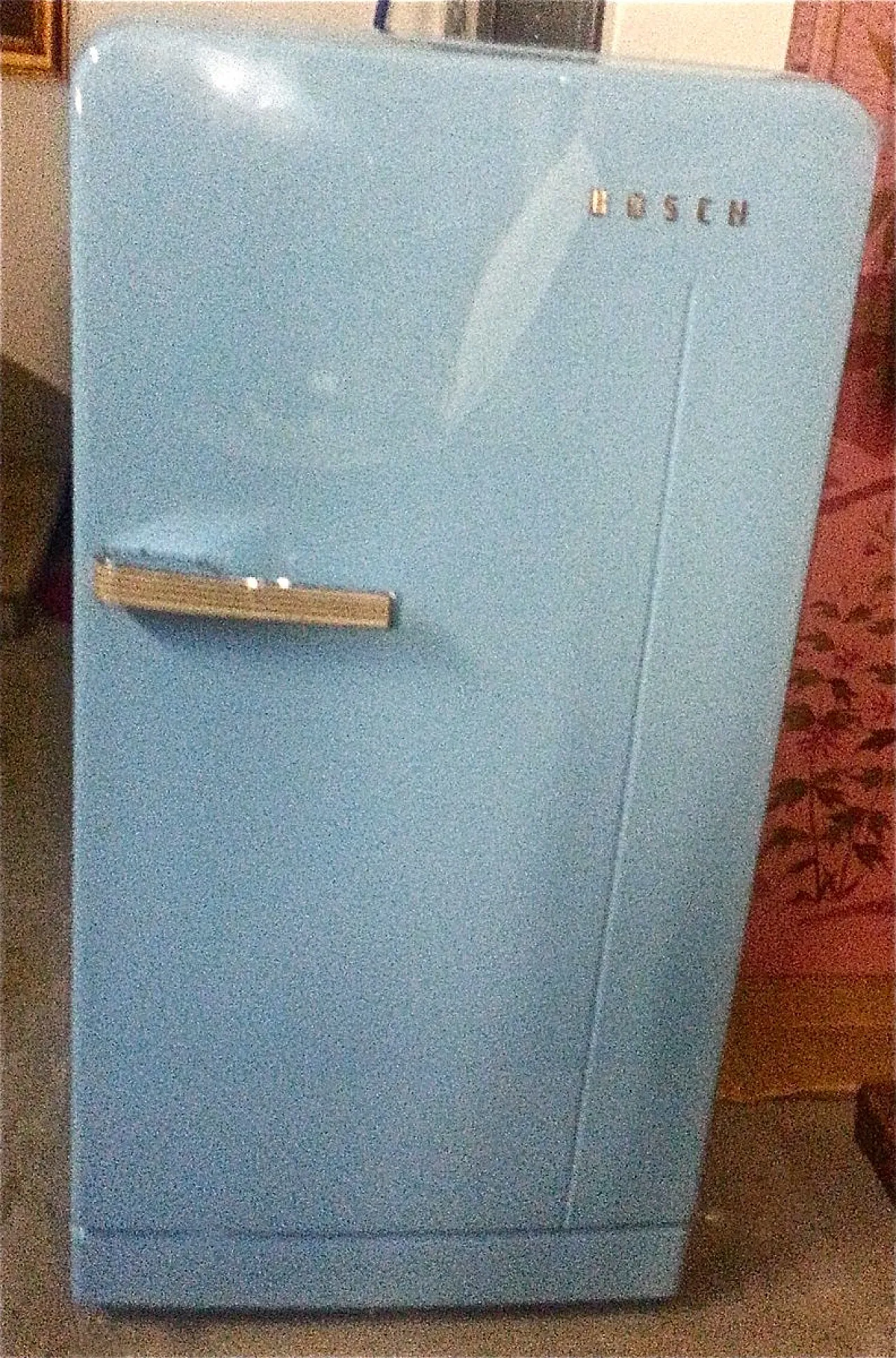 Fridge in blue and white by Bosch, 1950s 2