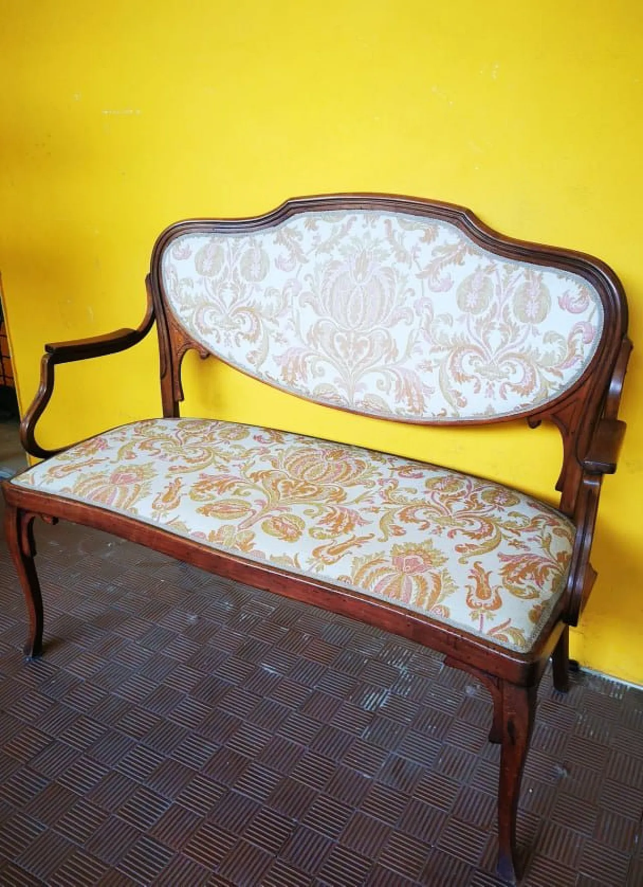 Divano Jugendstil Liberty di Jacob & Josef Kohn, inizio '900 1