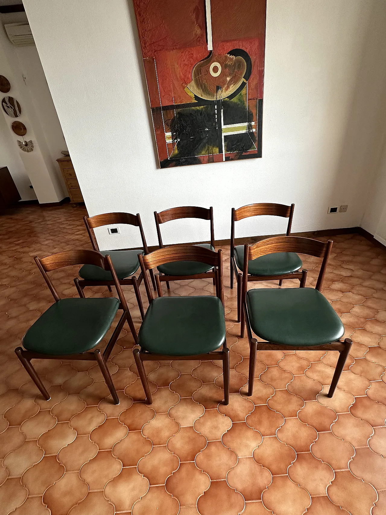 6 chairs Mod. 101 by Gianfranco Frattini for Cassina, 60s 9