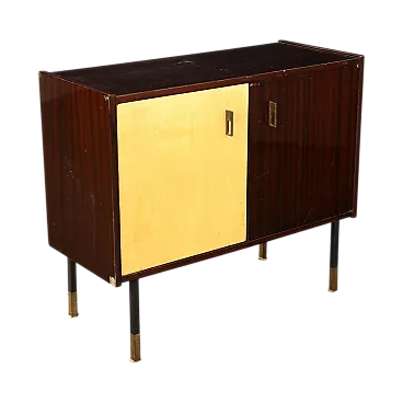 Piccolo mobile bar in mogano impiallacciato, anni '60