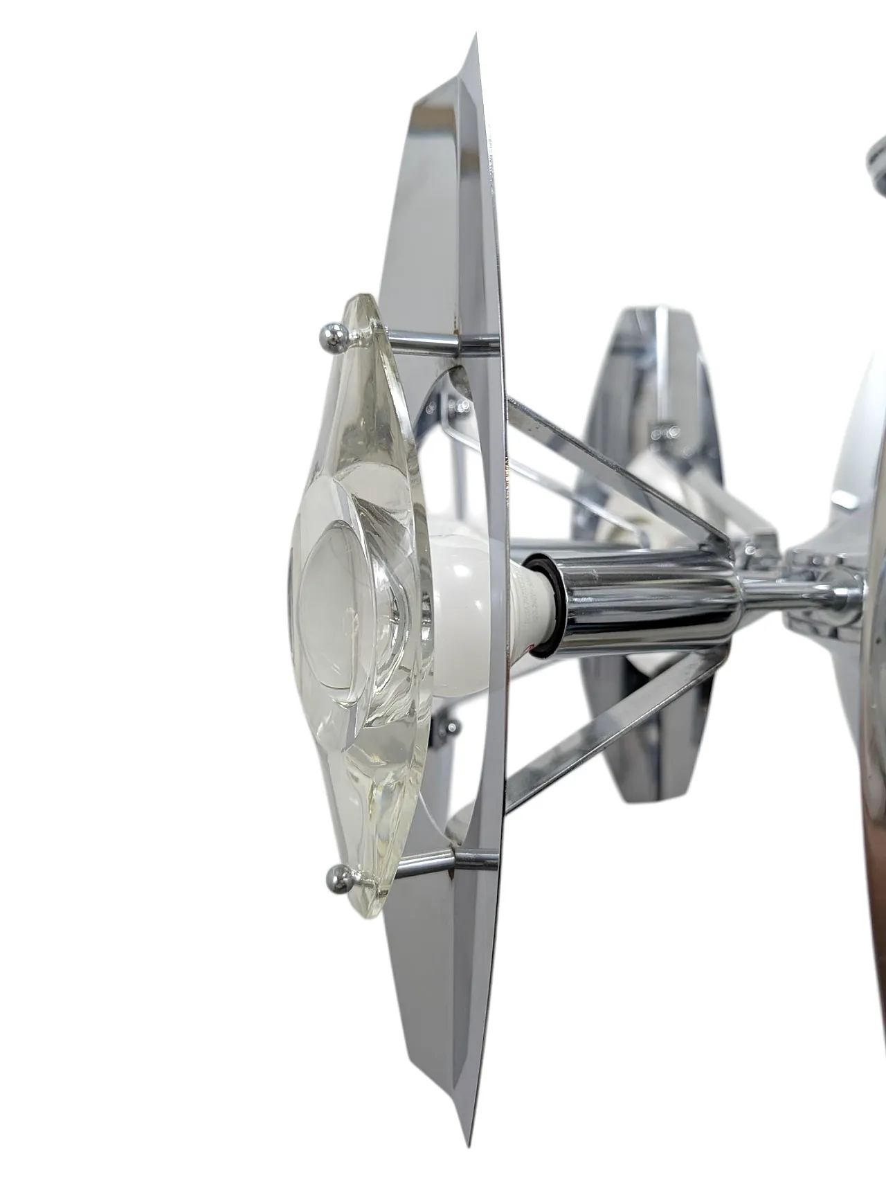 Chandelier in the style of Oscar Torlasco, 1970s 3