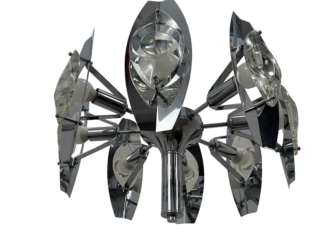 Chandelier in the style of Oscar Torlasco, 1970s 8