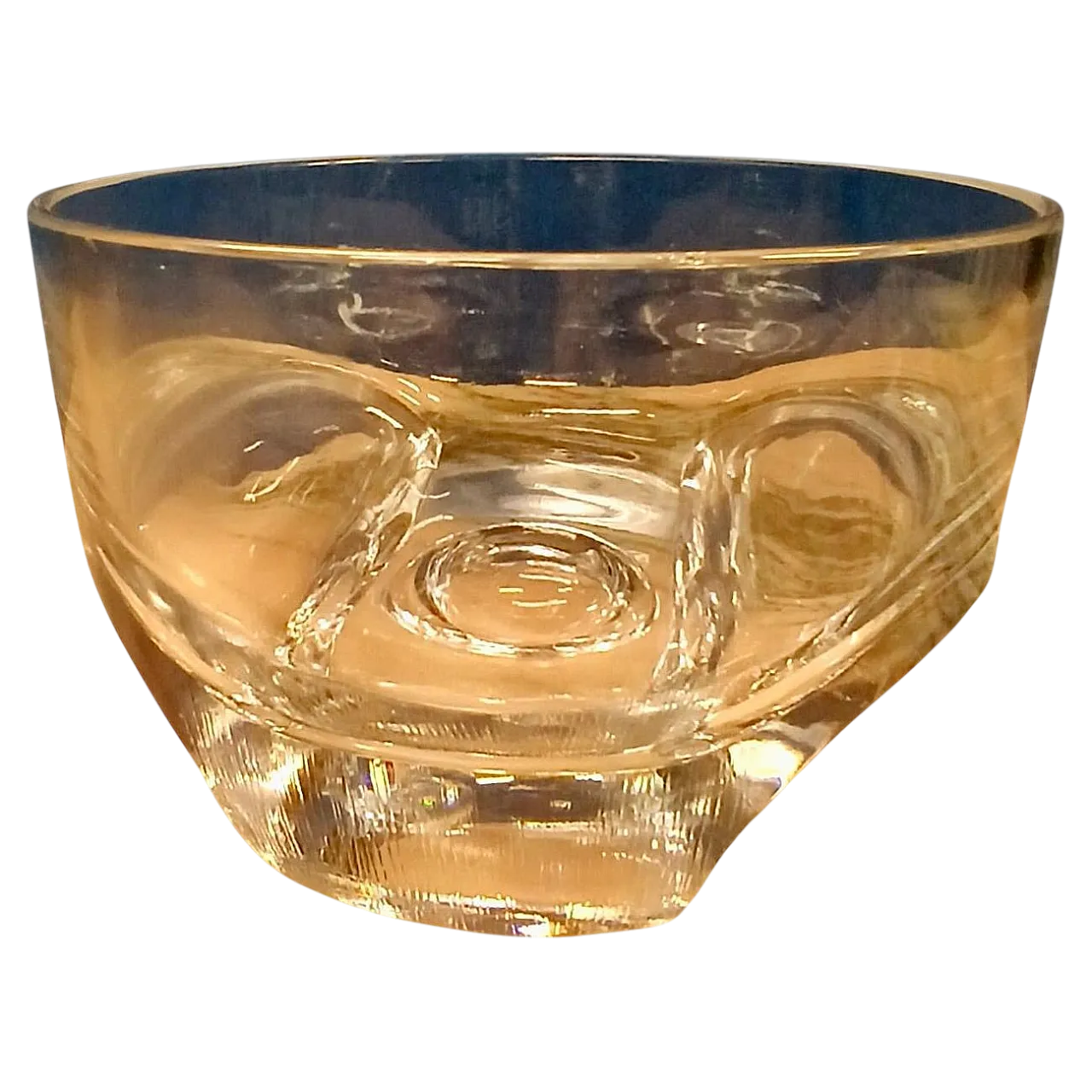 Coppa in cristallo di Arch.Taddei Sestini per Kristall Krisla, anni 70 11