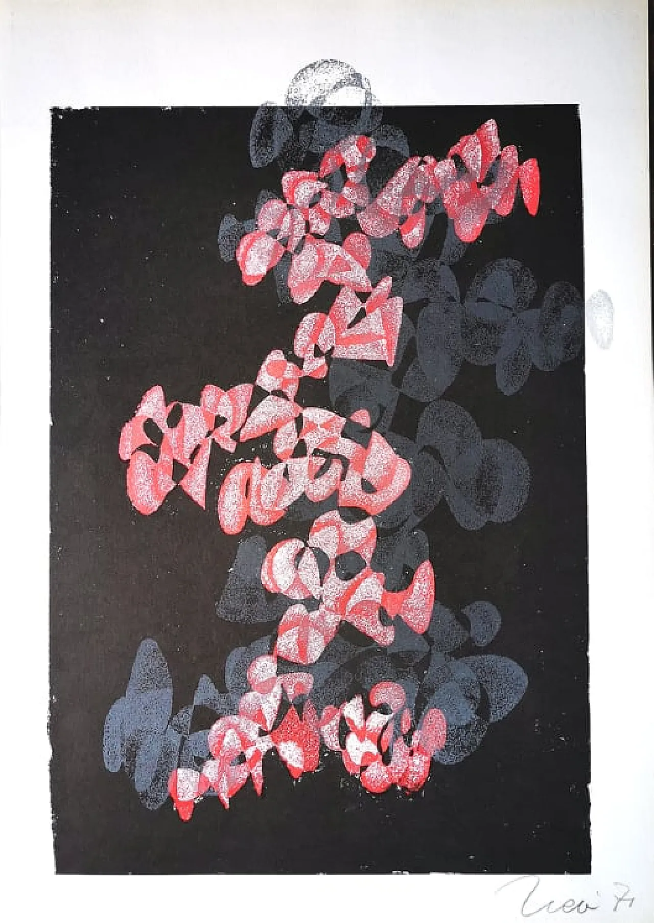 3 Litografie su cartoncino Fabriano di CLAUDIO TREVI, anni '60 2