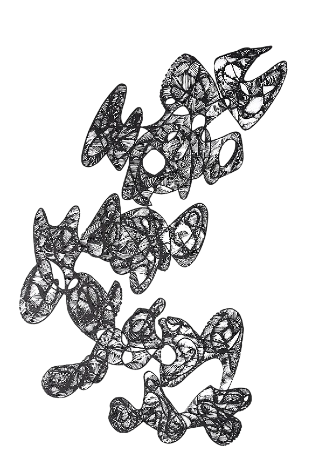 3 Litografie su cartoncino Fabriano di CLAUDIO TREVI, anni '60 4