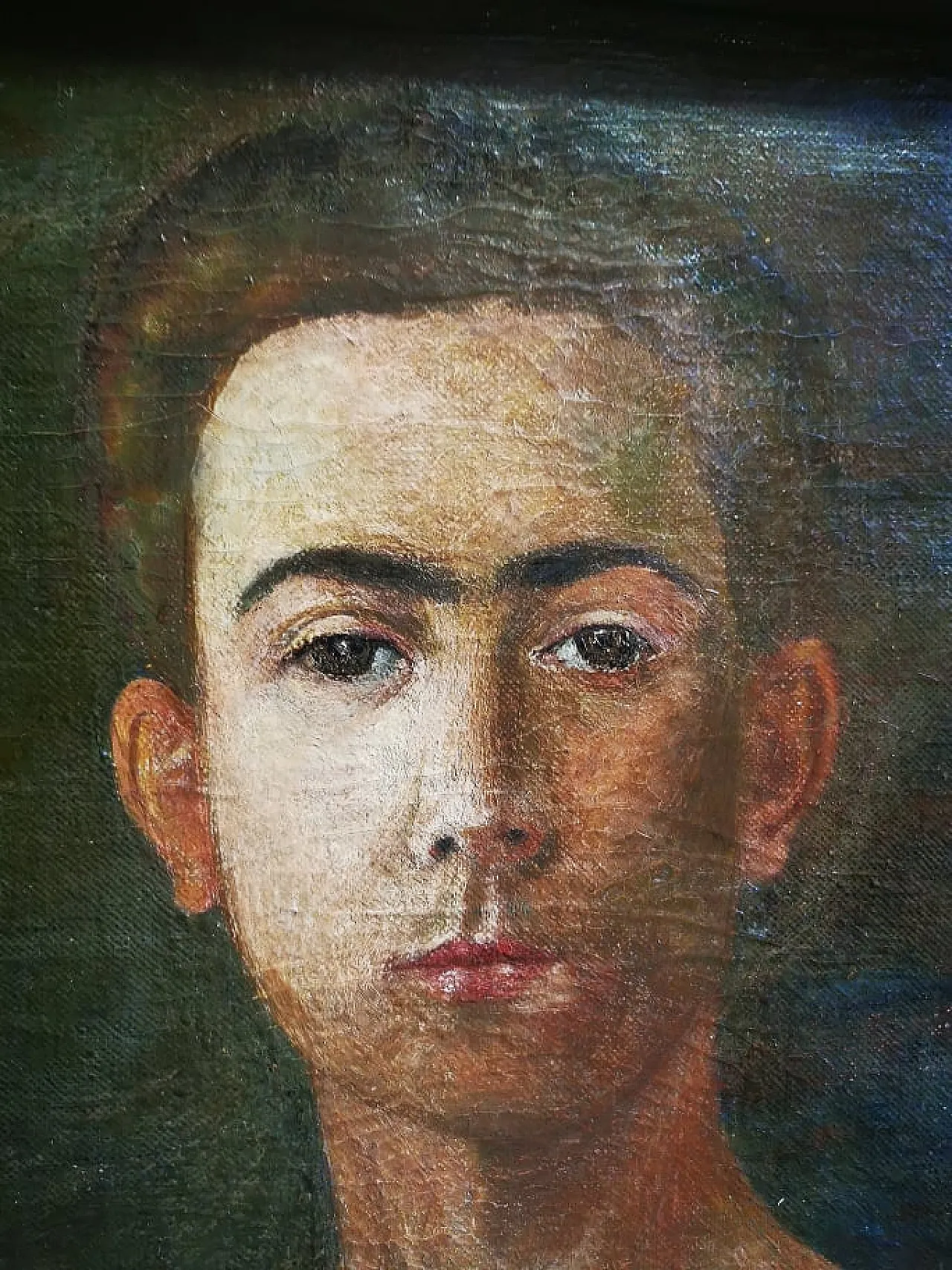 Dipinto sui due lati di ROSSI e PERETTI, olio su tela, anni '30 ITALIA 5