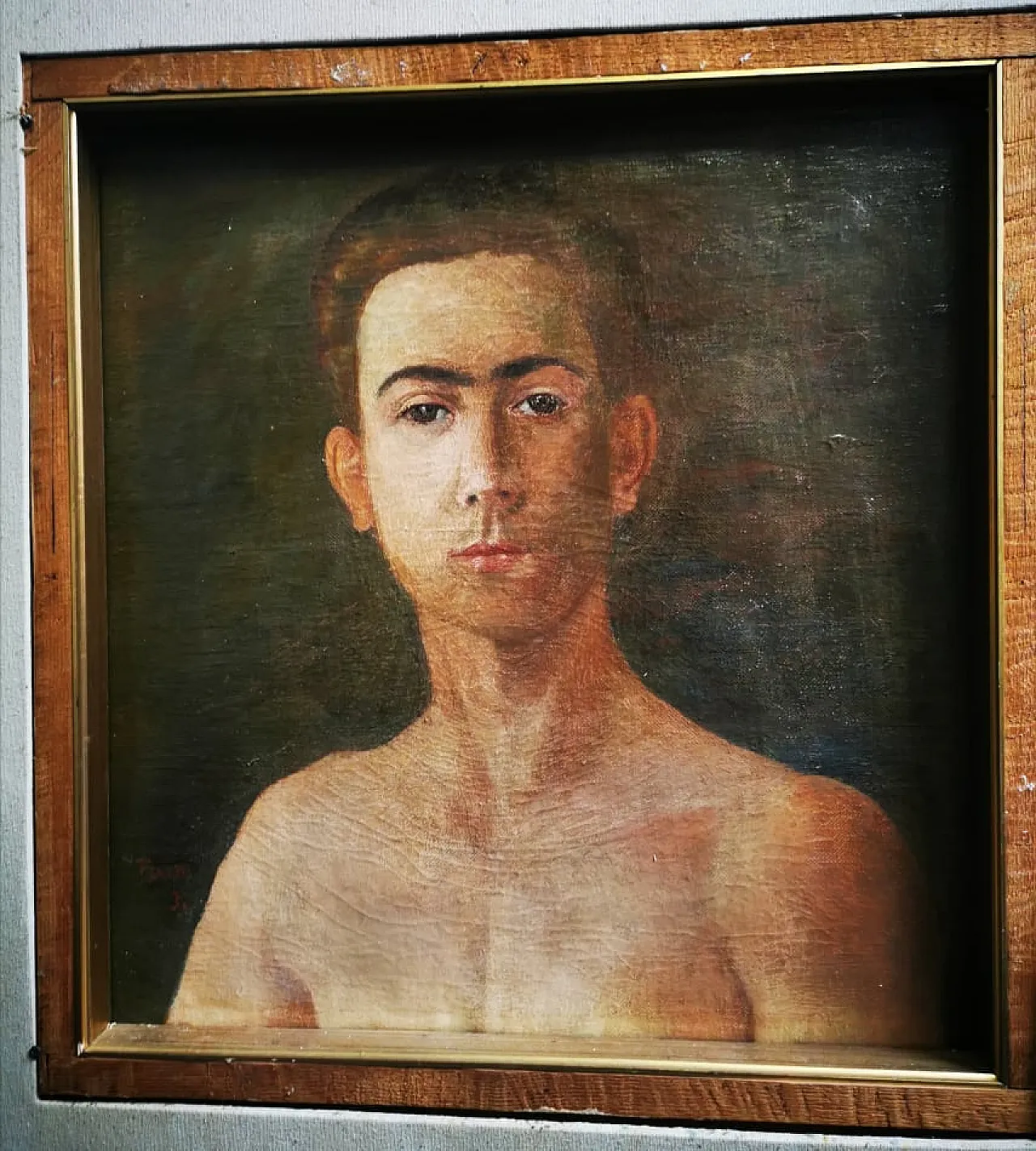 Dipinto sui due lati di ROSSI e PERETTI, olio su tela, anni '30 ITALIA 6