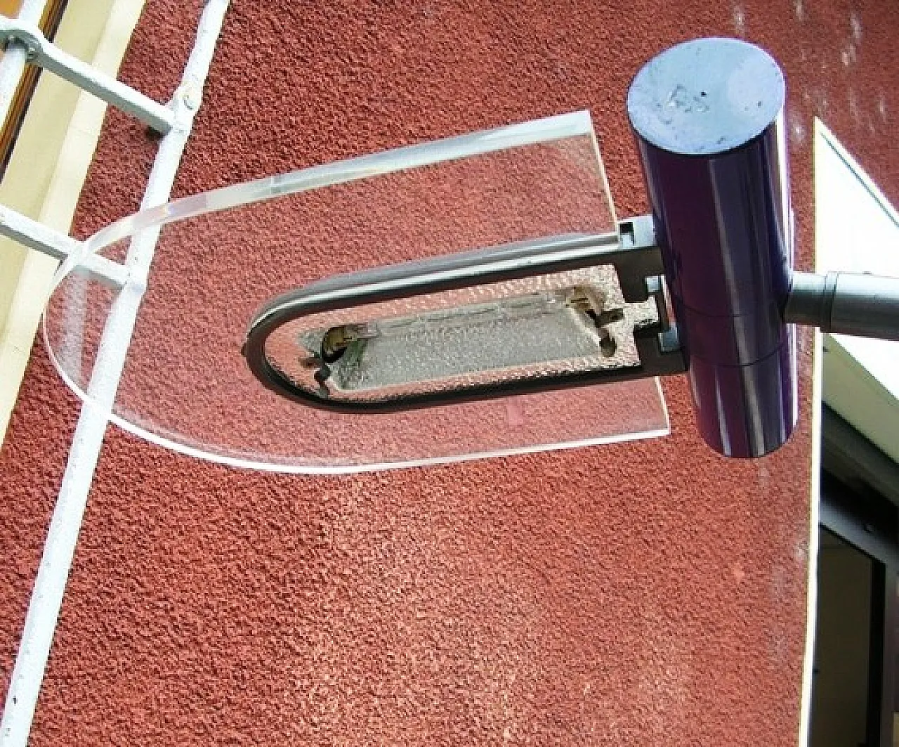 Piantana ad arco con base in marmo, anni '80 2