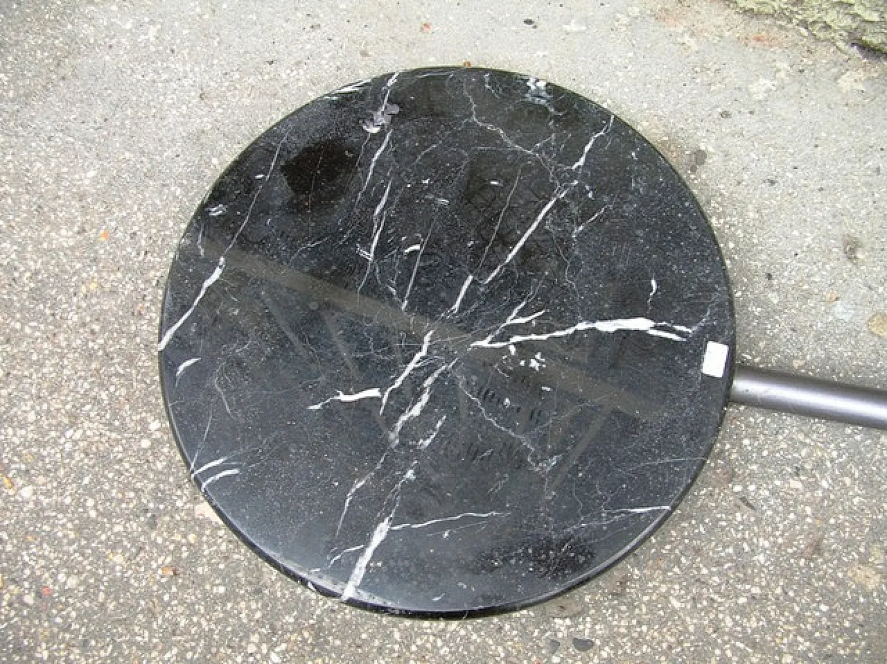 Piantana ad arco con base in marmo, anni '80 6