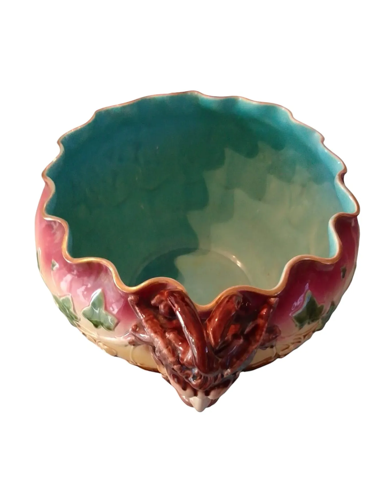 Centrotavola Art Nouveau in maiolica, anni '20 1