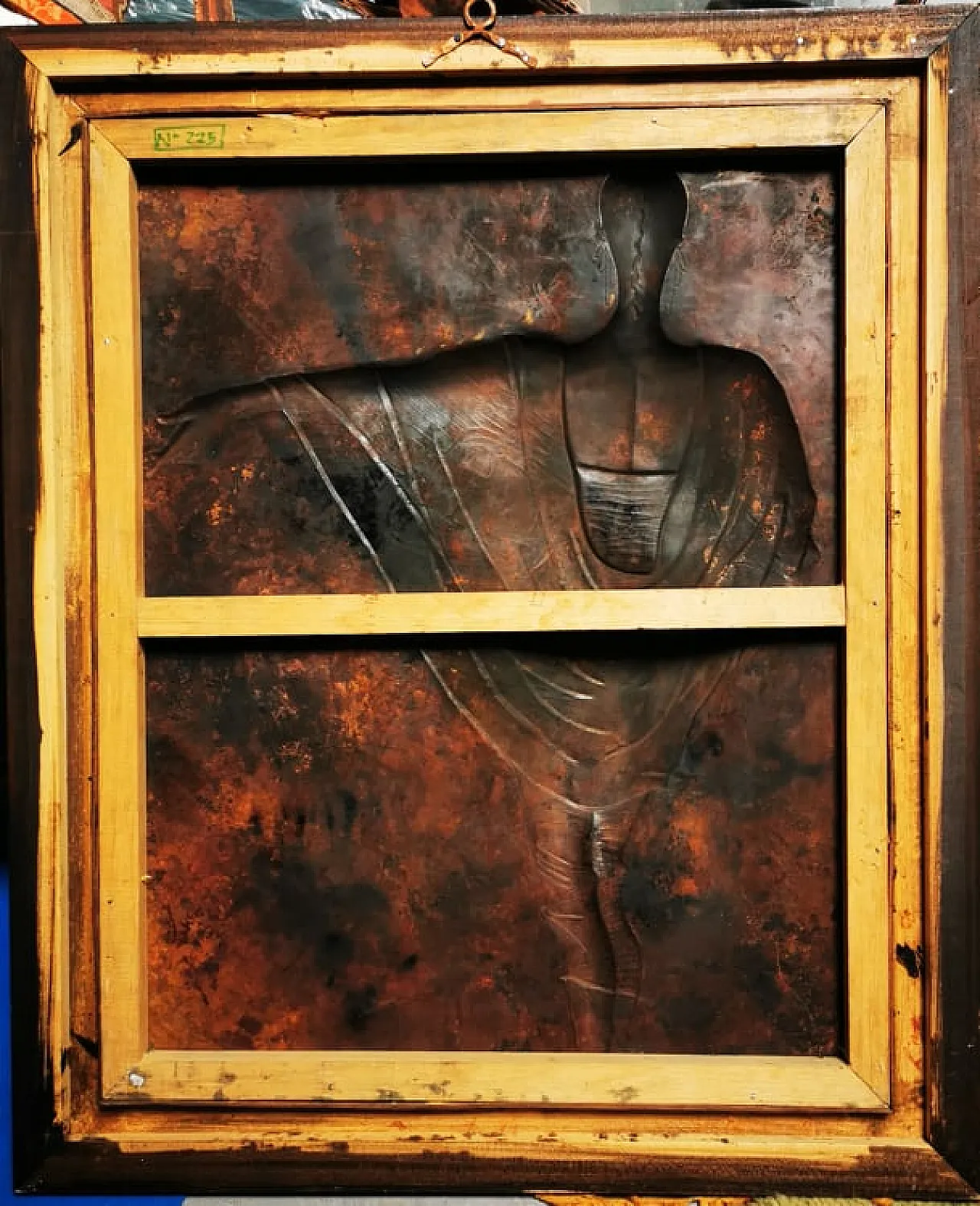 Pannello Fashion-Moda, sbalzo su rame, ZAIRE anni '80 3