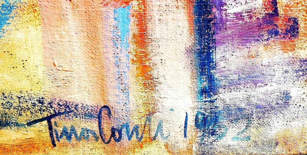 Painting by Tina Conti, oil on canvas, 1950s 4