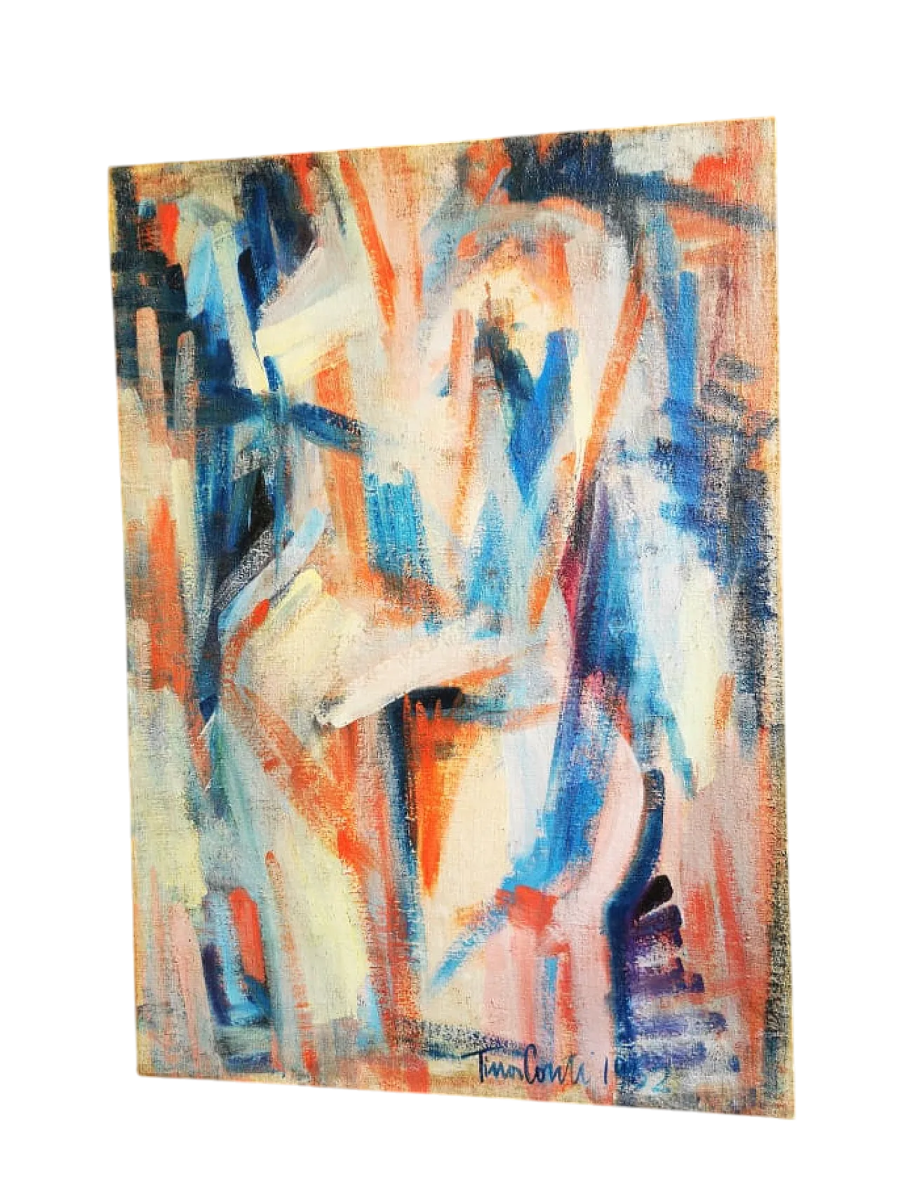 Painting by Tina Conti, oil on canvas, 1950s 8