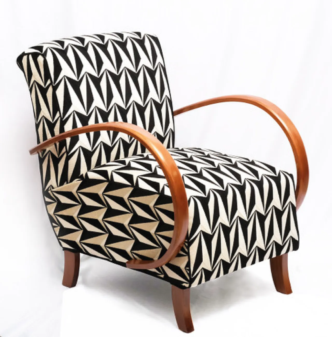 Type C Origami armchairs by Jindrich Halabala, 1930s 2