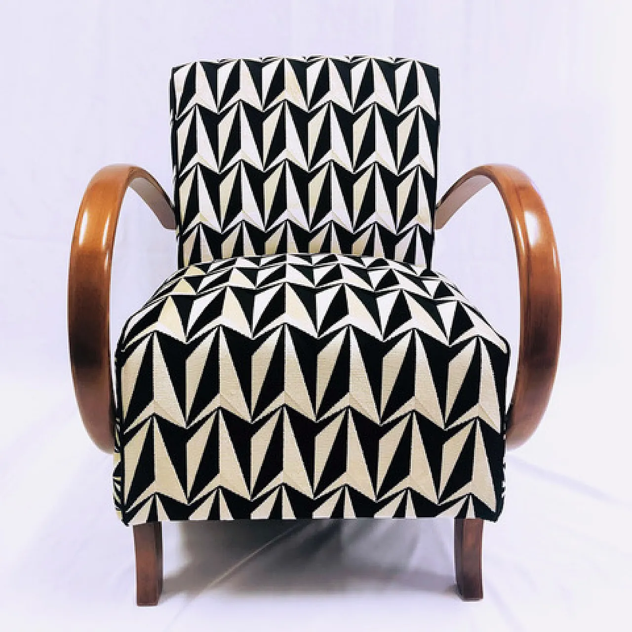 Type C Origami armchairs by Jindrich Halabala, 1930s 3