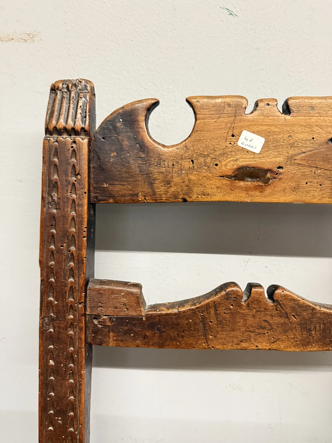 Sedia da bambino in noce e paglia, '600 6