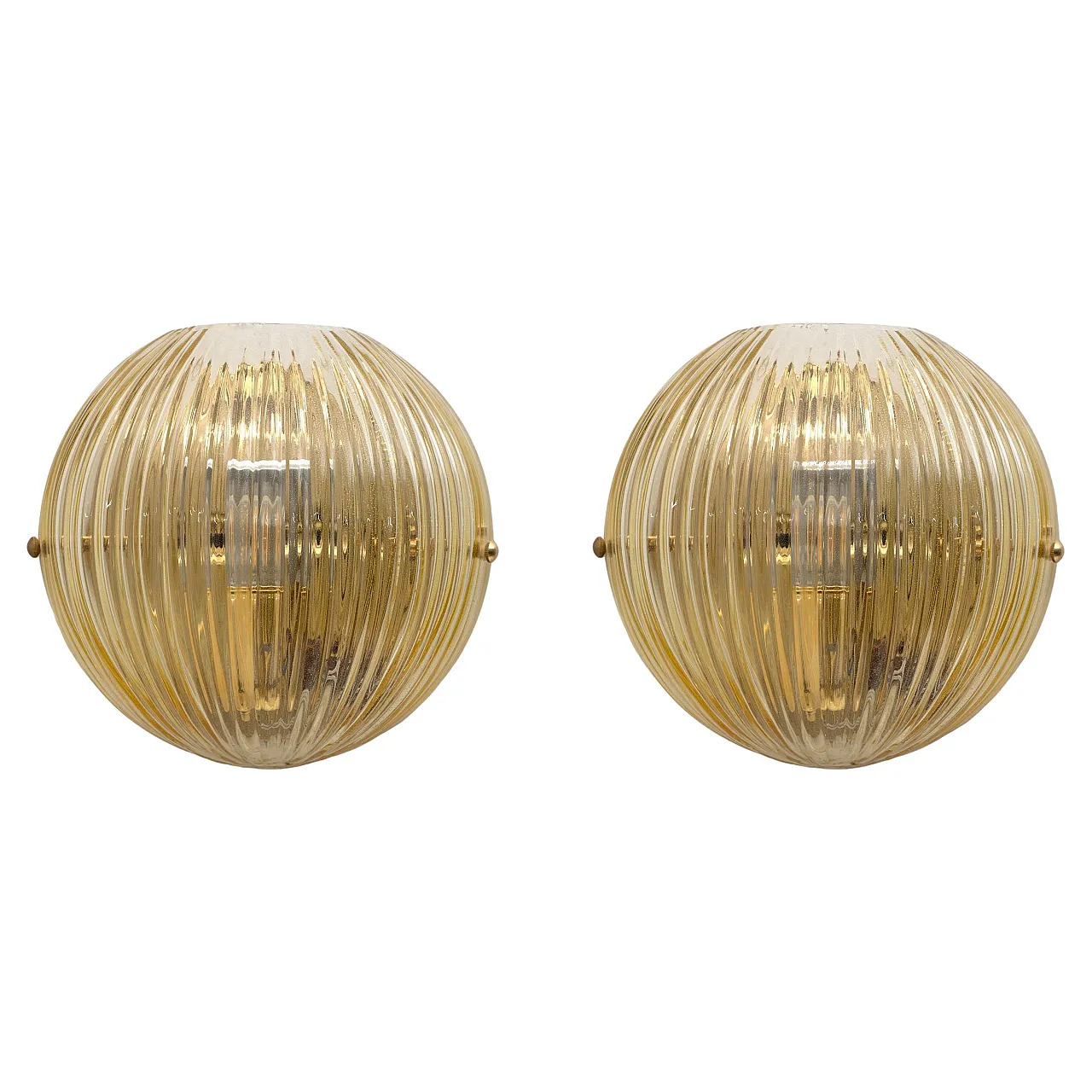 Pair of Murano glass wall lights by Vistosi, 2000s 1