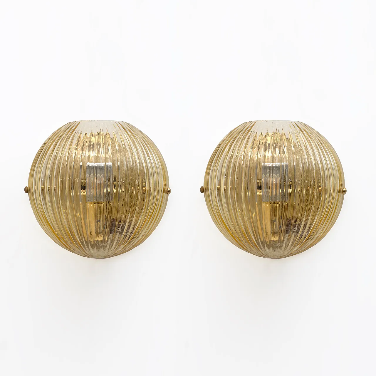 Pair of Murano glass wall lights by Vistosi, 2000s 2