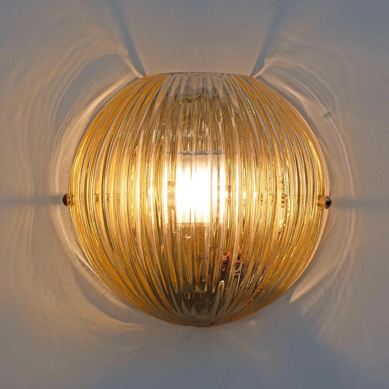 Pair of Murano glass wall lights by Vistosi, 2000s 4
