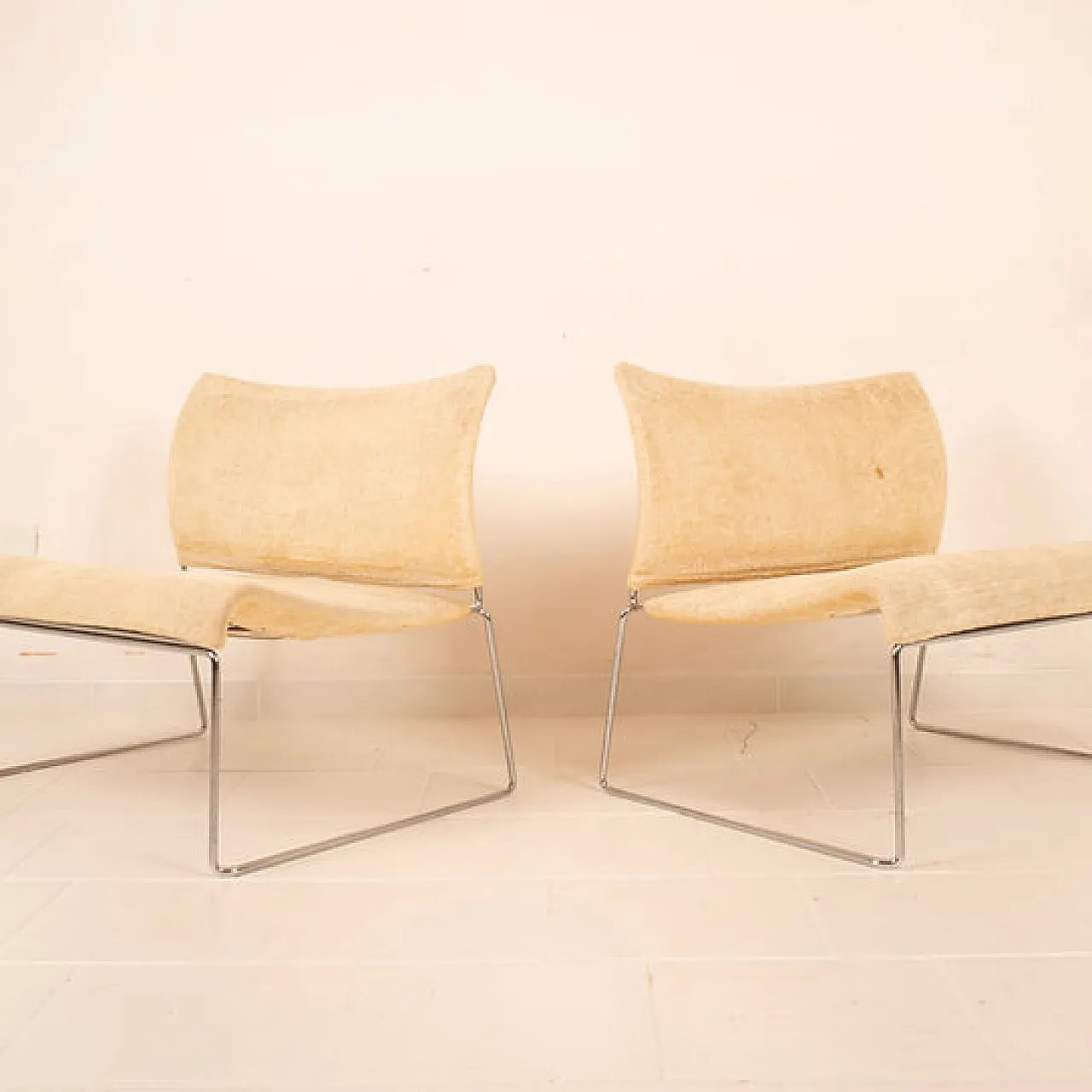 Pair of Saghi armchairs by Kazuhide Takahama for Simon, 1970s 3