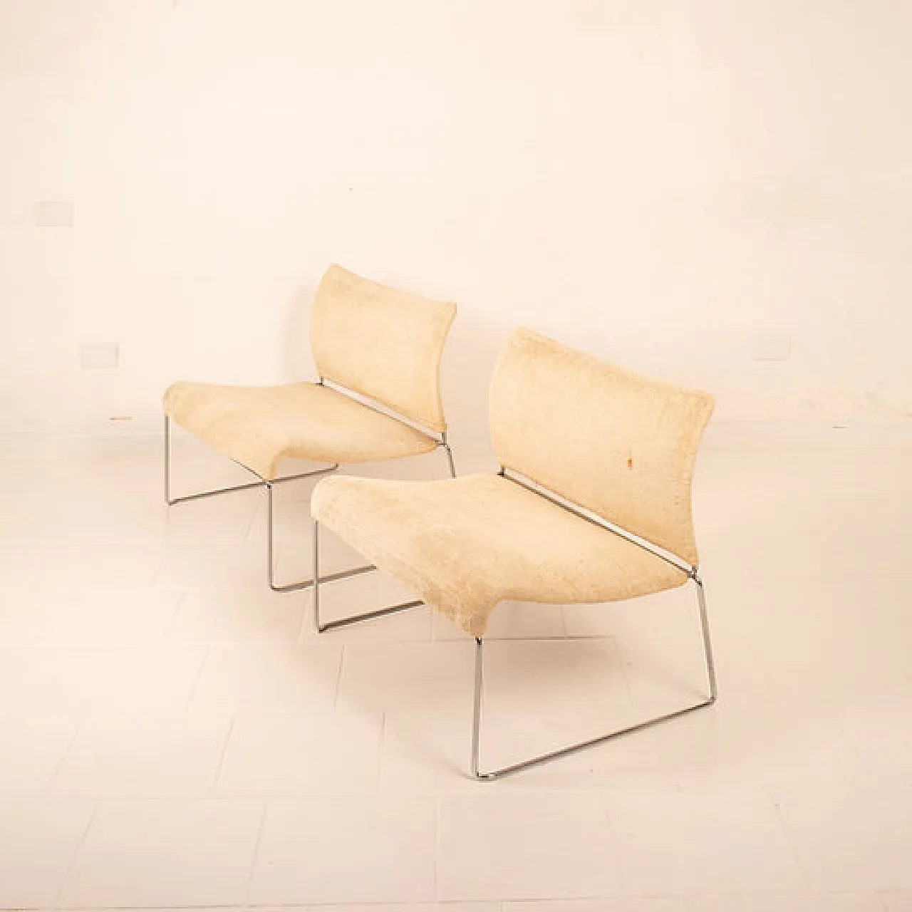 Pair of Saghi armchairs by Kazuhide Takahama for Simon, 1970s 4