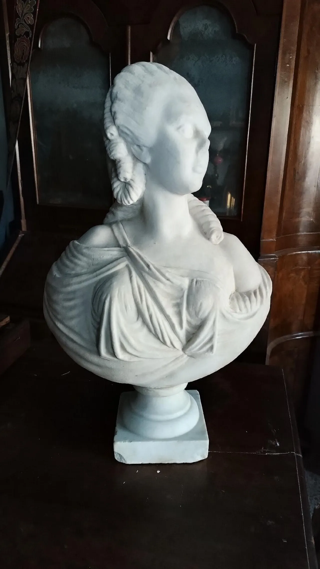 Madame du barry, Carrara marble bust, 19th century 2