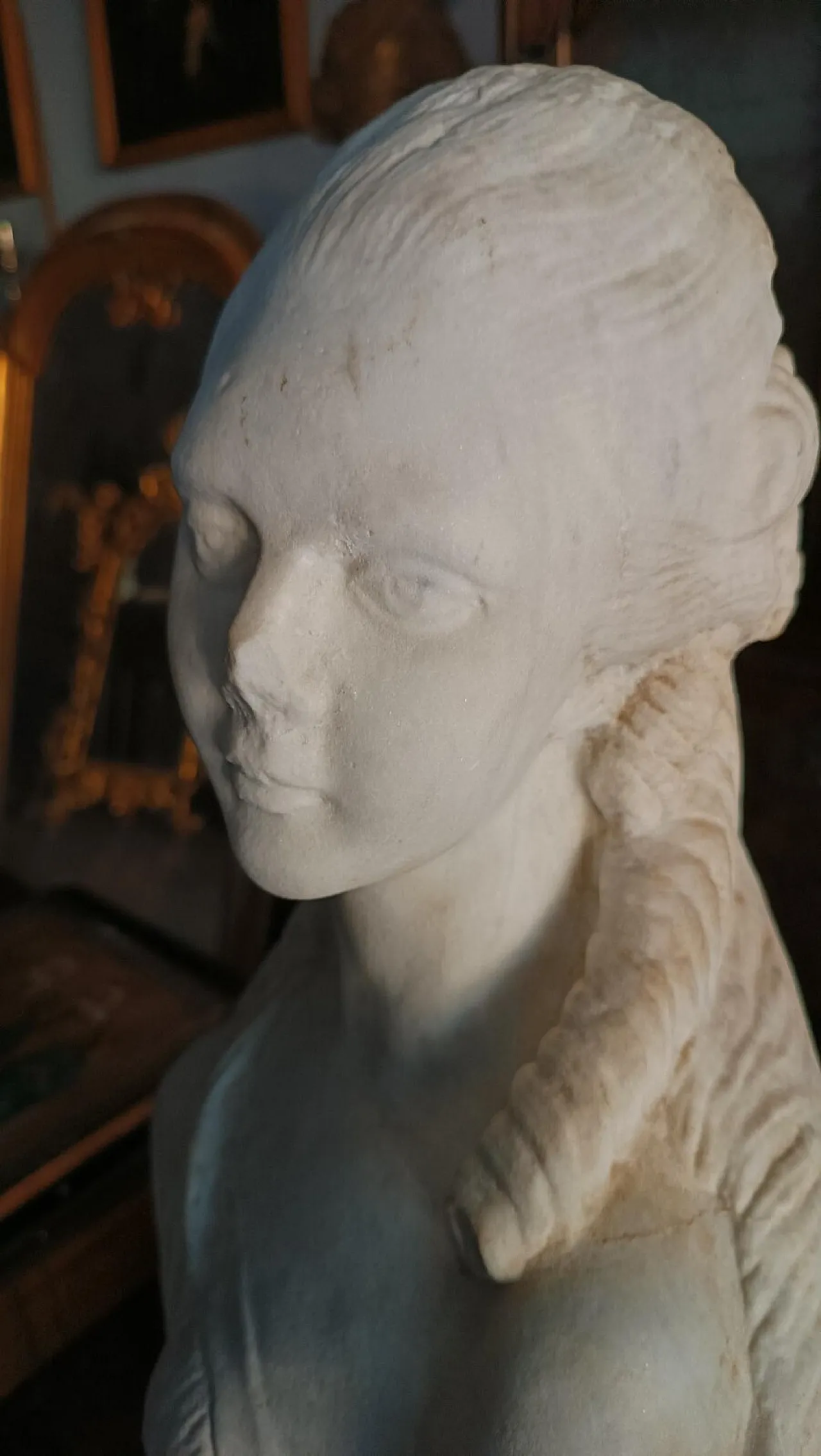 Madame du barry, Carrara marble bust, 19th century 4