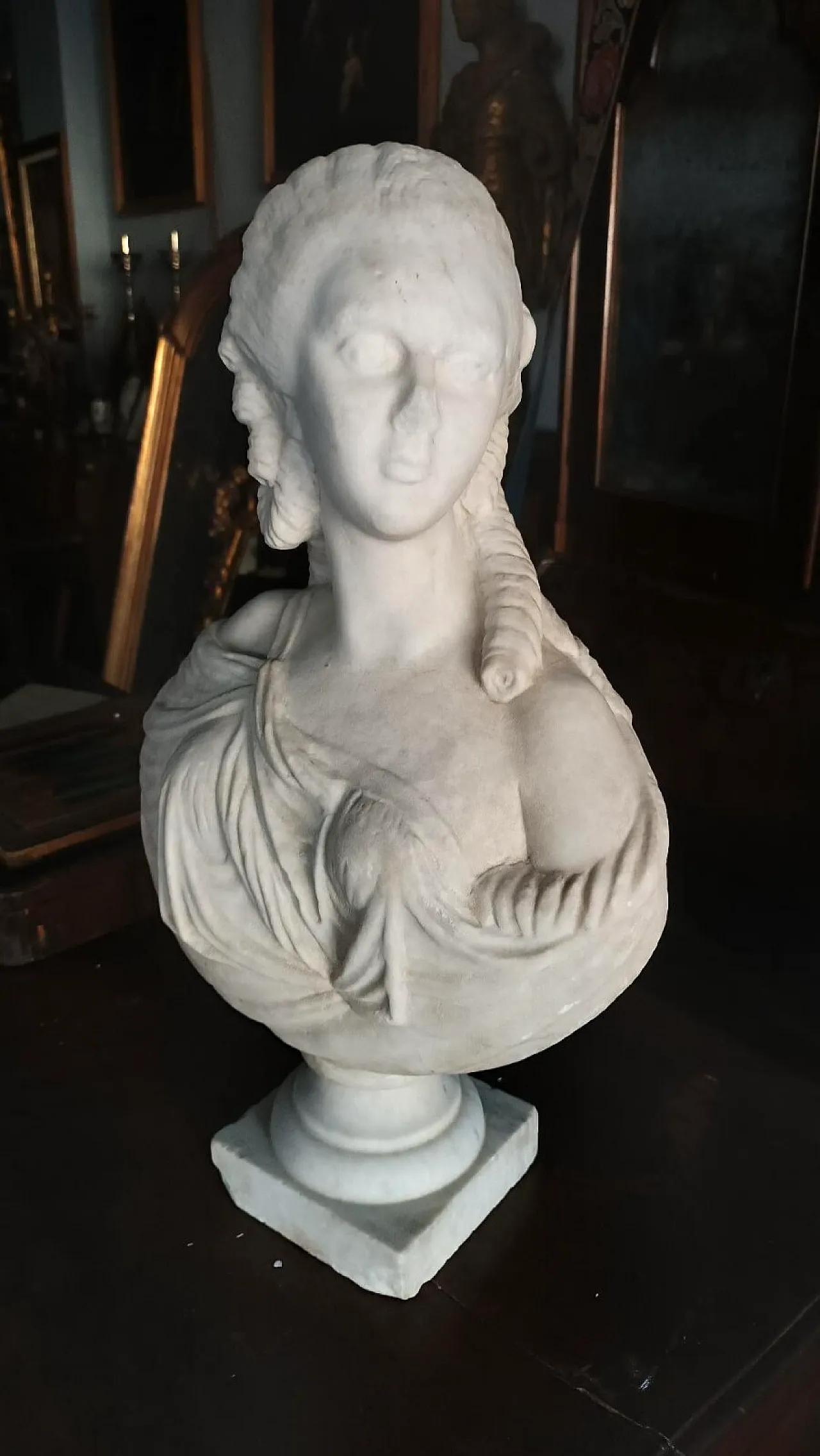 Madame du barry, Carrara marble bust, 19th century 6