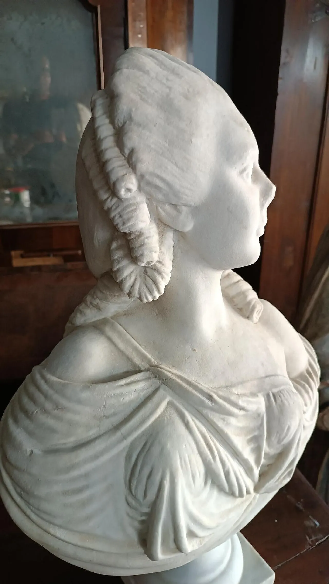 Madame du barry, Carrara marble bust, 19th century 7