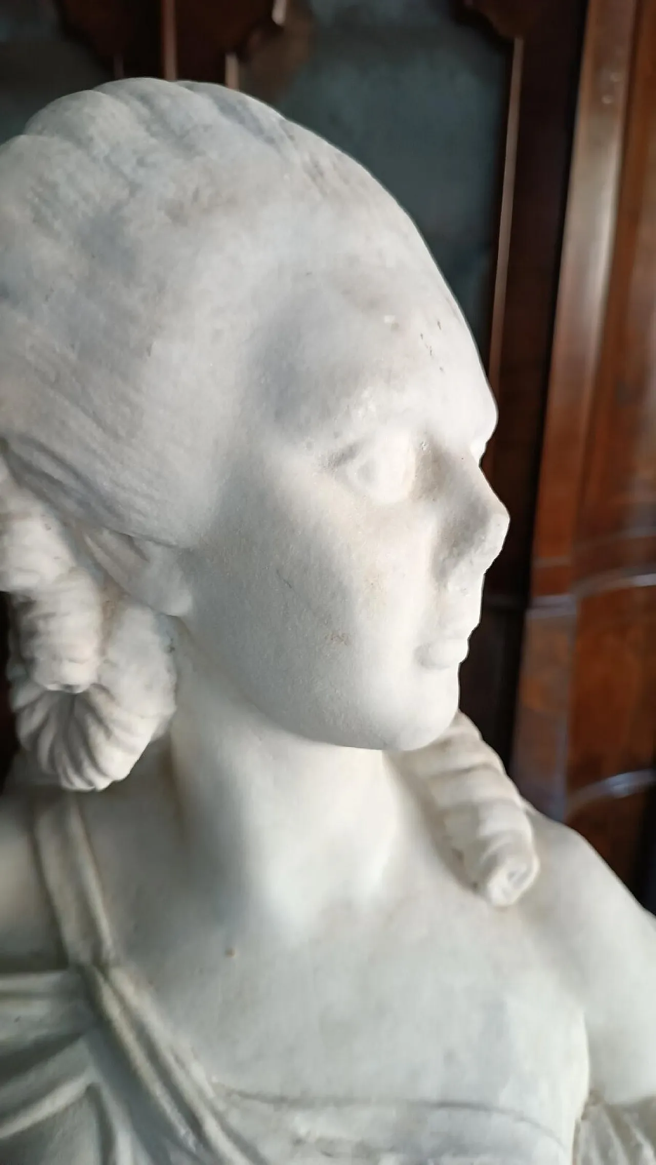 Madame du barry, Carrara marble bust, 19th century 8
