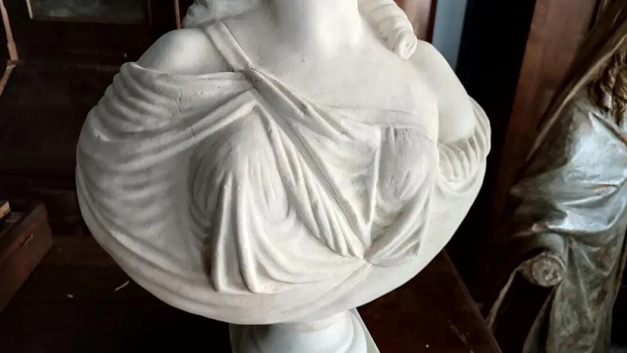 Madame du barry, Carrara marble bust, 19th century 9