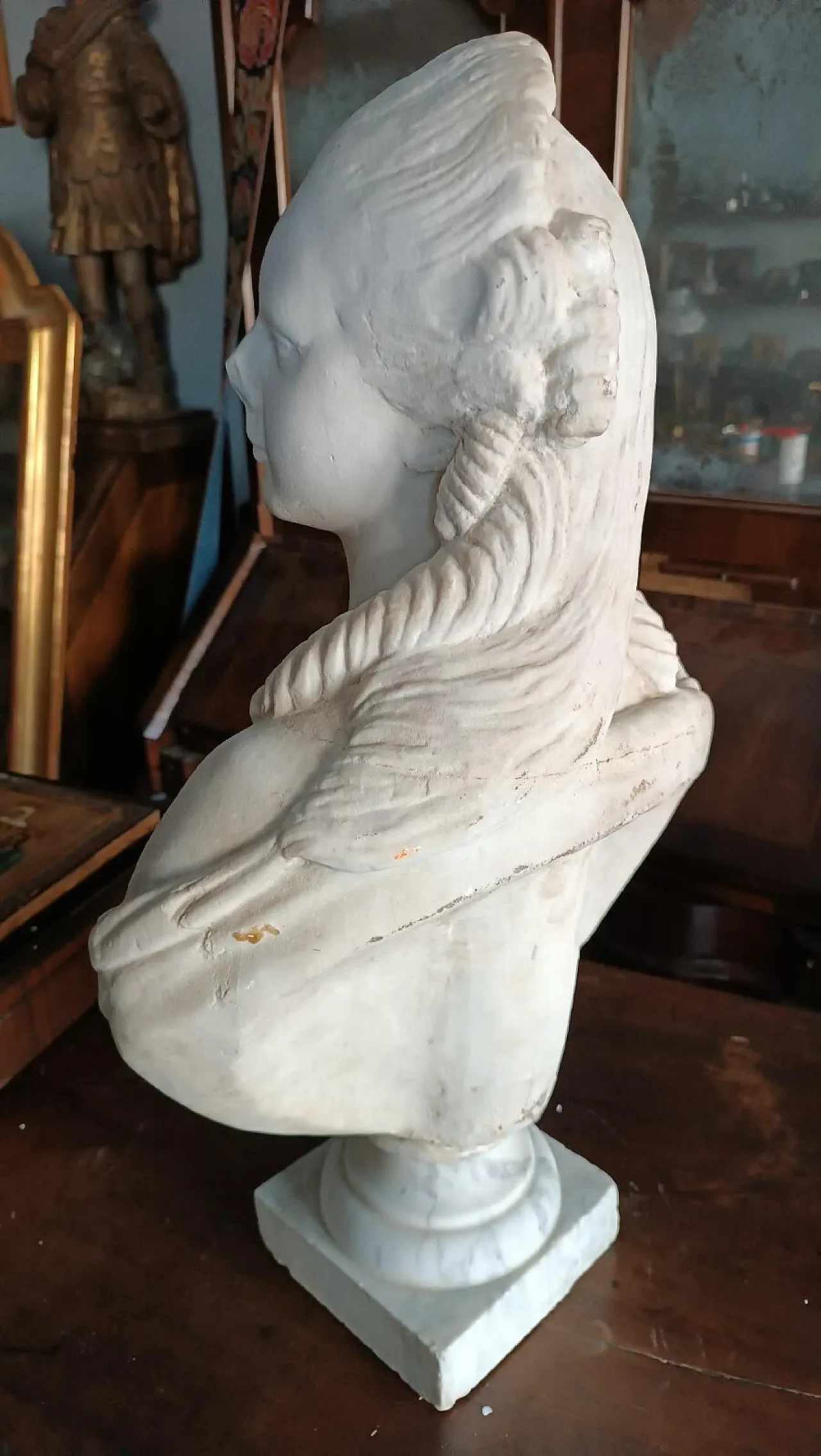Madame du barry, Carrara marble bust, 19th century 11