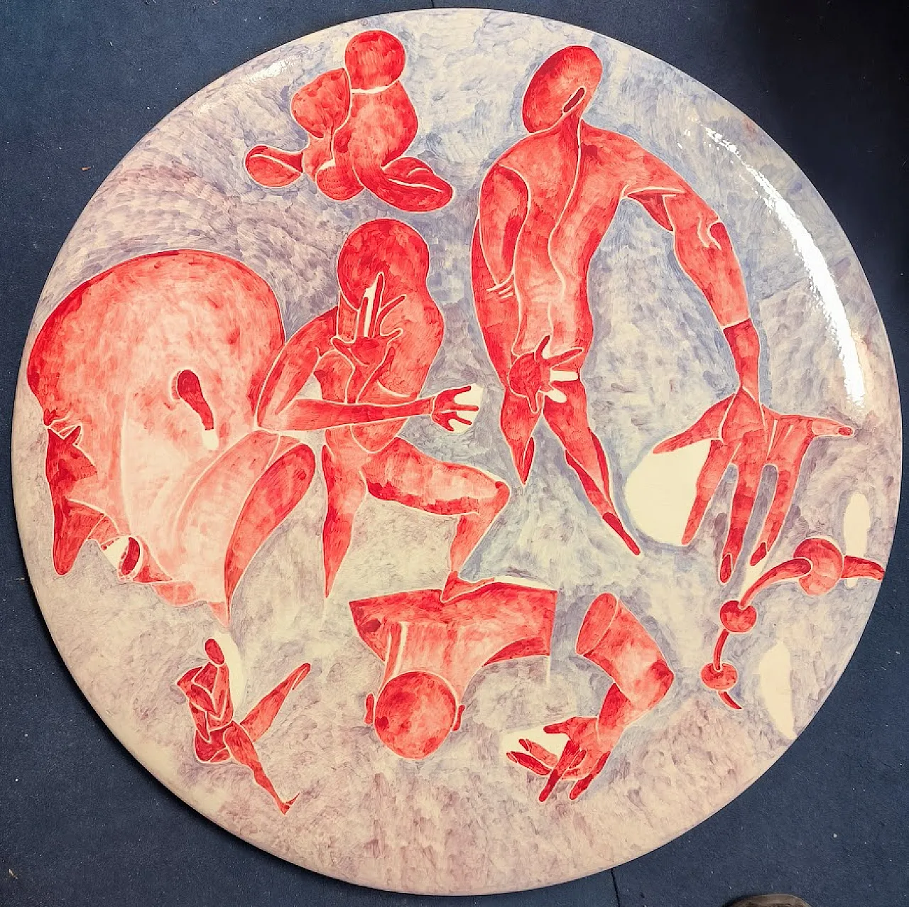 GRANDE Piatto in ceramica di Massimo BIAGI MIRADARIO, 2009 ITALIA 1