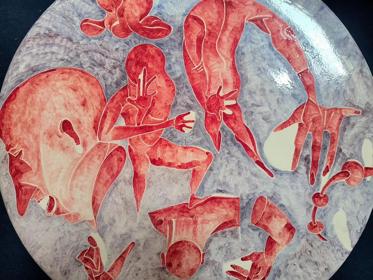 GRANDE Piatto in ceramica di Massimo BIAGI MIRADARIO, 2009 ITALIA 2