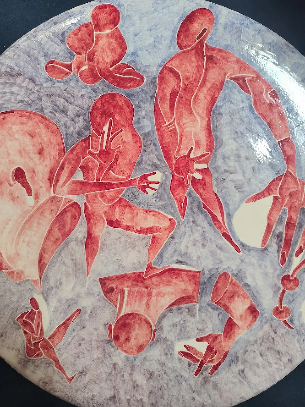 GRANDE Piatto in ceramica di Massimo BIAGI MIRADARIO, 2009 ITALIA 3