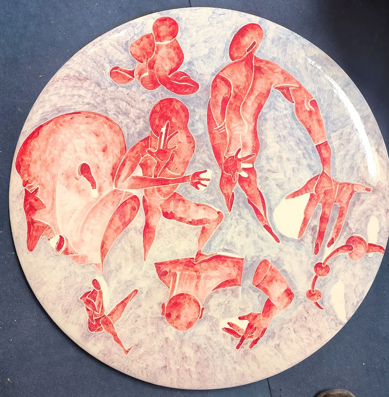 GRANDE Piatto in ceramica di Massimo BIAGI MIRADARIO, 2009 ITALIA 6