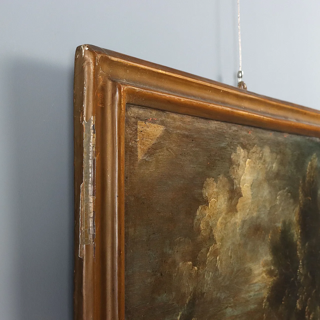 Paesaggio con Figure e Mandria, olio su tela, '700 10