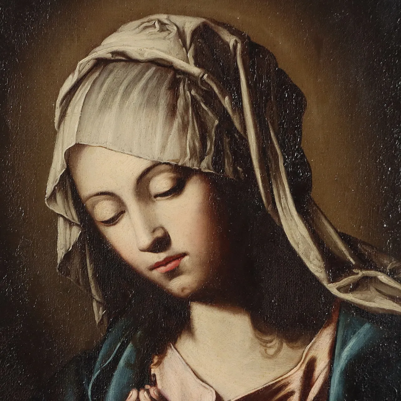 Madonna Orante, olio su tela, '700 3