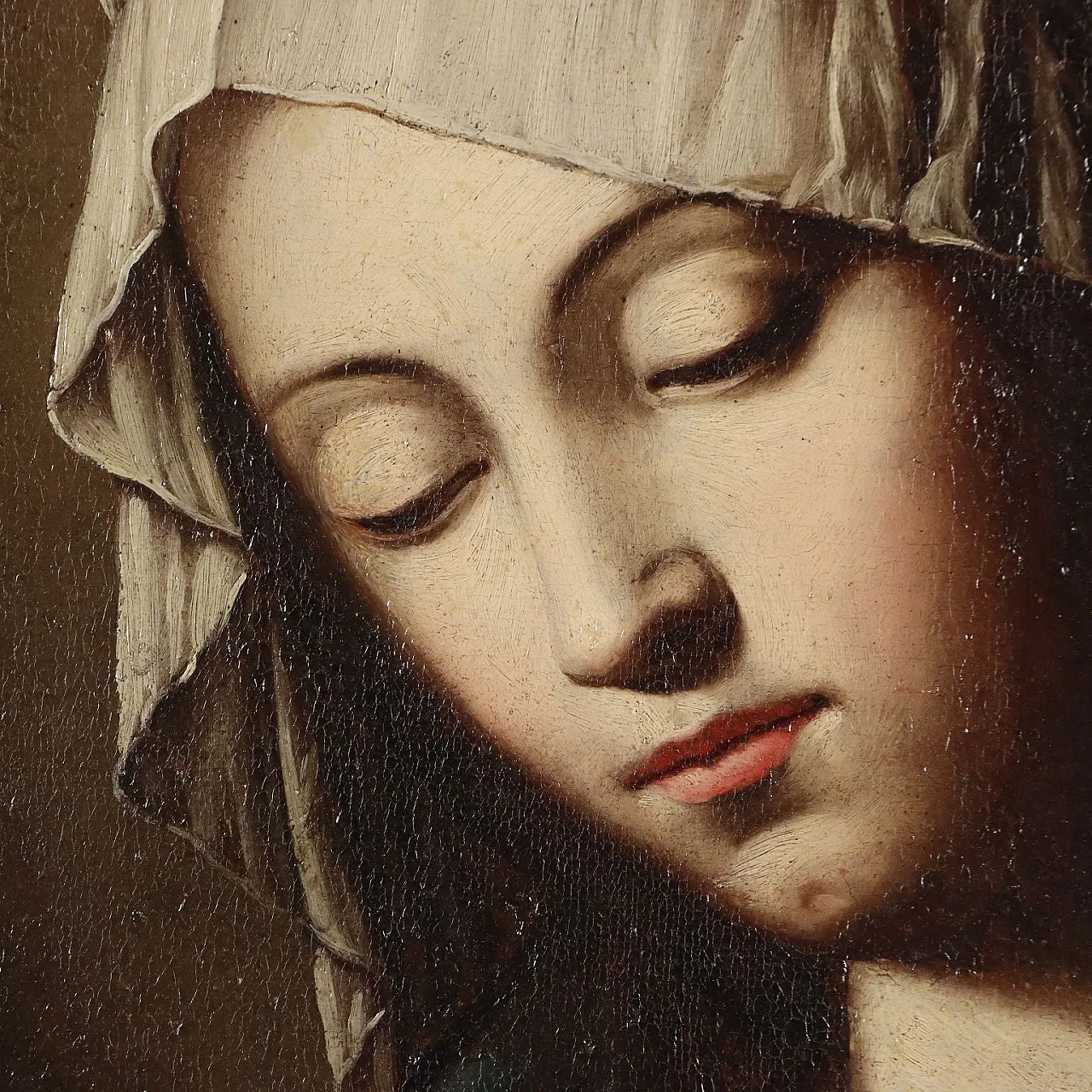 Madonna Orante, olio su tela, '700 4