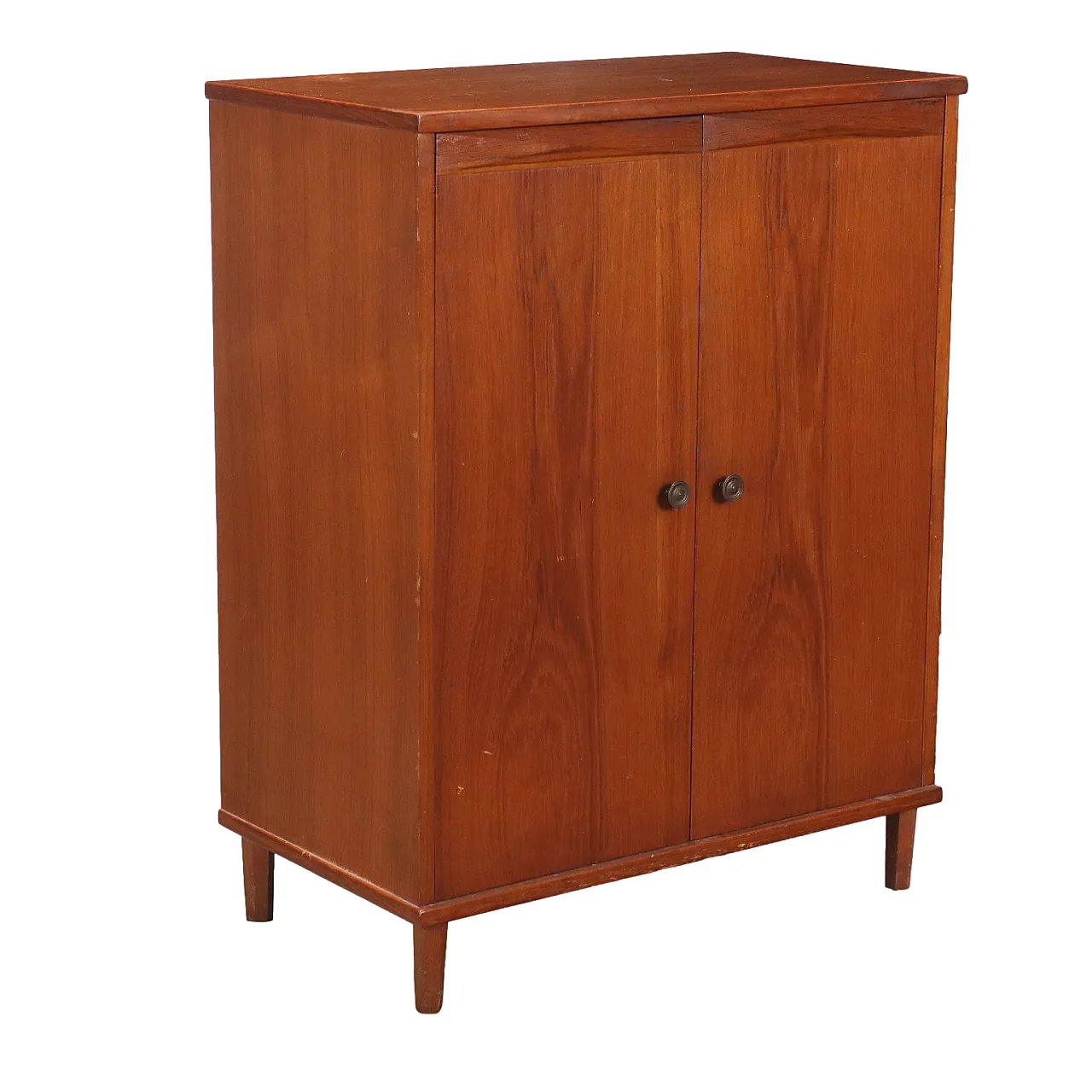 Mobile in teak e vetro, anni '60 1