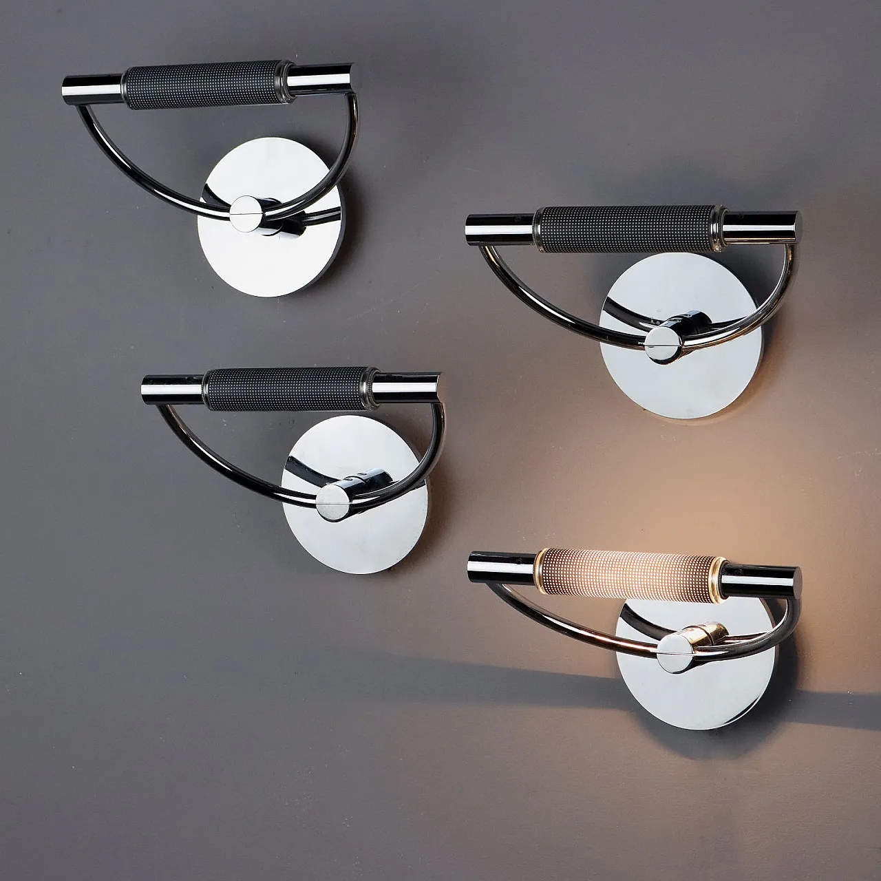 4 Lampade Gradi di Franco Bettonica e Mario Melocchi, anni '80 1