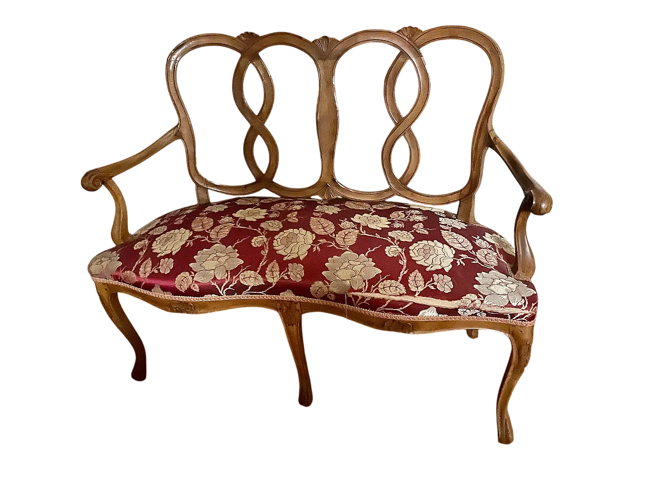 Armchair with carved backrest, 20th century 5